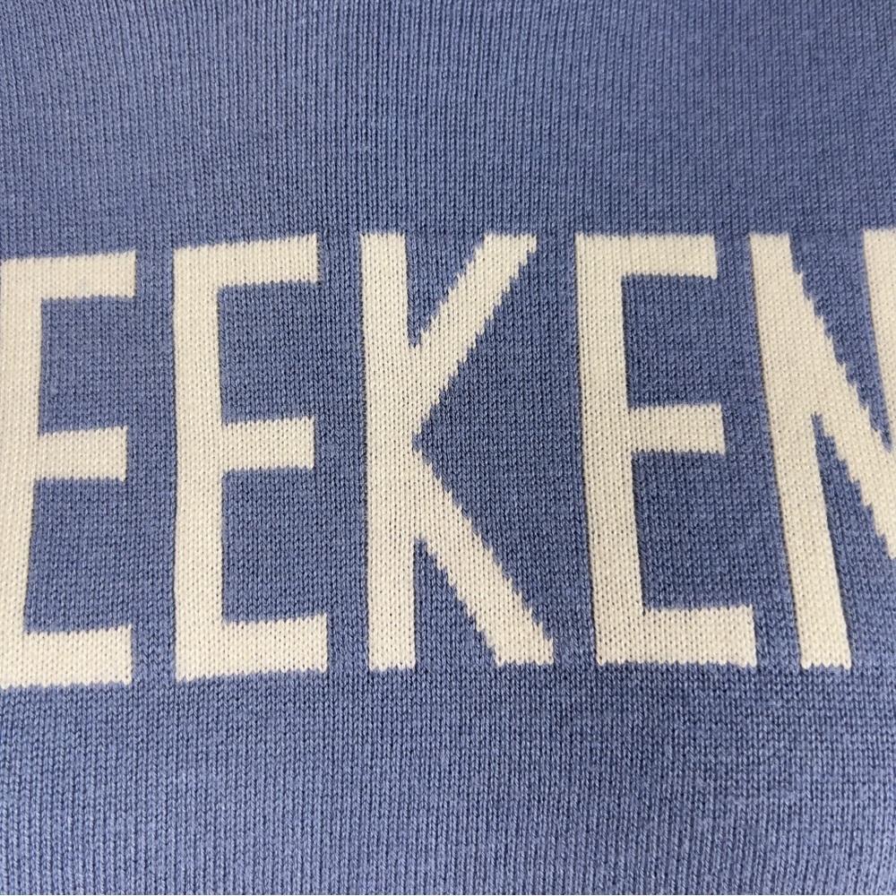 Rachel Zoe Weekend Hoodie Lightweight Knit Sweater Pullover Top Long Sleeve Blue - Picture 3 of 14